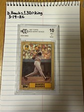 Topps 1987 Barry Bonds #320 BCCG 10 Pittsburgh Pirates MLB Baseball Card