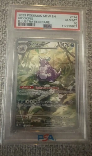 Nidoking 174/165 Sv: Scarlet & Violet 151 Holo PSA 10