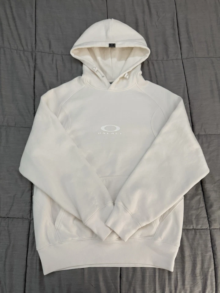 Sudadera con Capucha Palace x Oakley (FW24) Blanca’ Talla Pequeña Nueva Foto 3 de 3