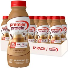 Caf  Latte Protein Shake 12 Pack 30g Protein Ready to Drink Meal Replacement
