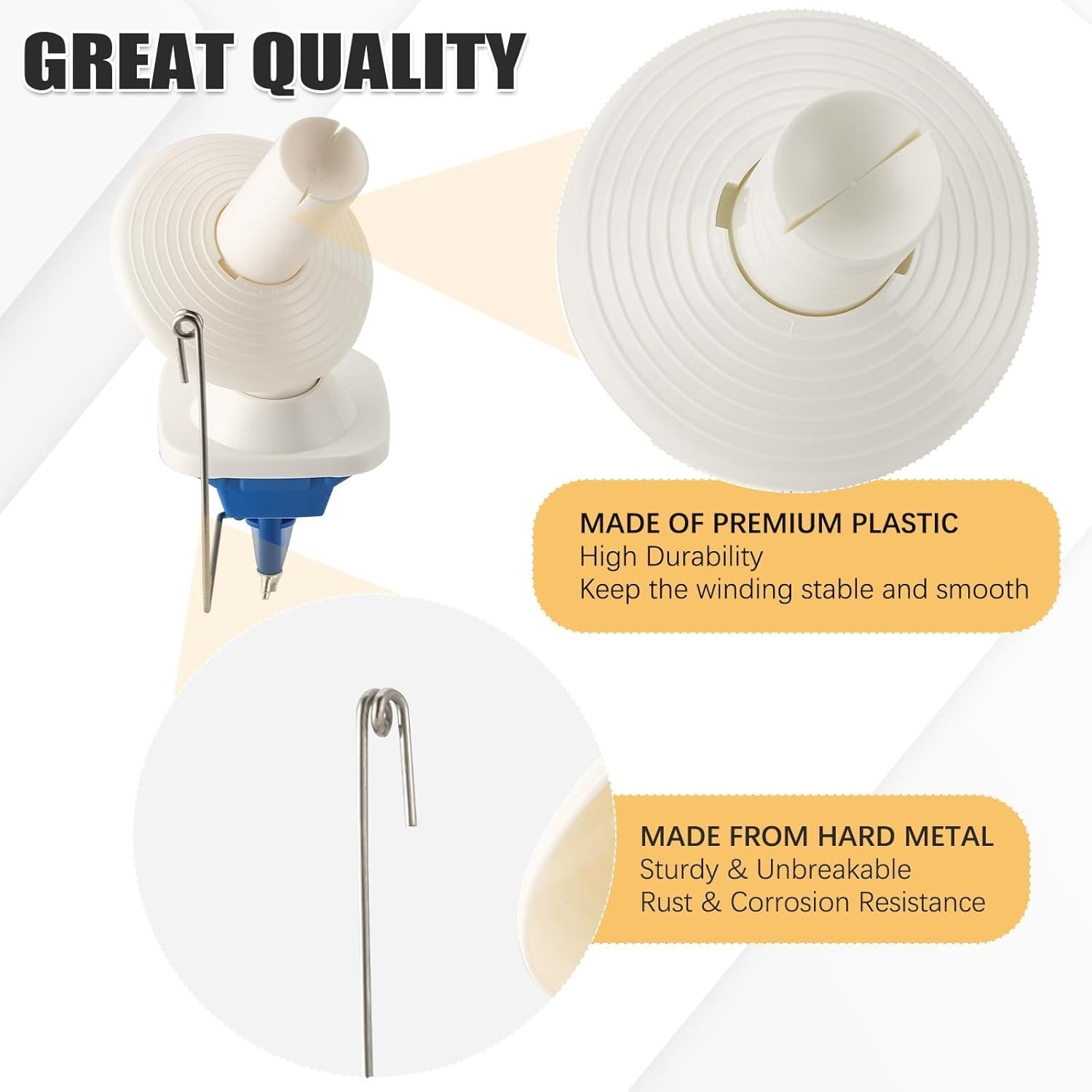 Yarn Ball Winder, Hand-Operated Yarn Ball Winder Swift Yarn Winder, Yarn