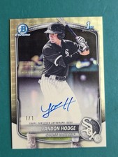 Marketplace image: 2025 Bowman Draft Landon Hodge Superfractor Auto Rookie White Sox Prospect