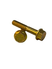 (100 Pcs) 5/16″-18x1 3/4" Grade 8 Hex Flange Bolt (PT) Zinc Yellow Trivalent