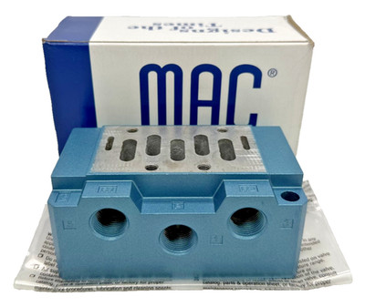 MAC VALVES, INC. MB-A2B-121 Manifold Base 1/4'' BSPPL threaded female