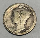 1921 D MERCURY DIME - RARE, KEY DATE