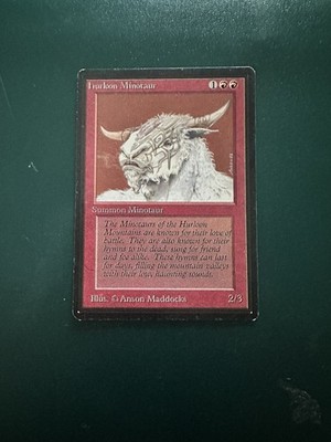 MtG Hurloom Minotaur: Limited Beta NM/LP ACTUAL PHOTOS!