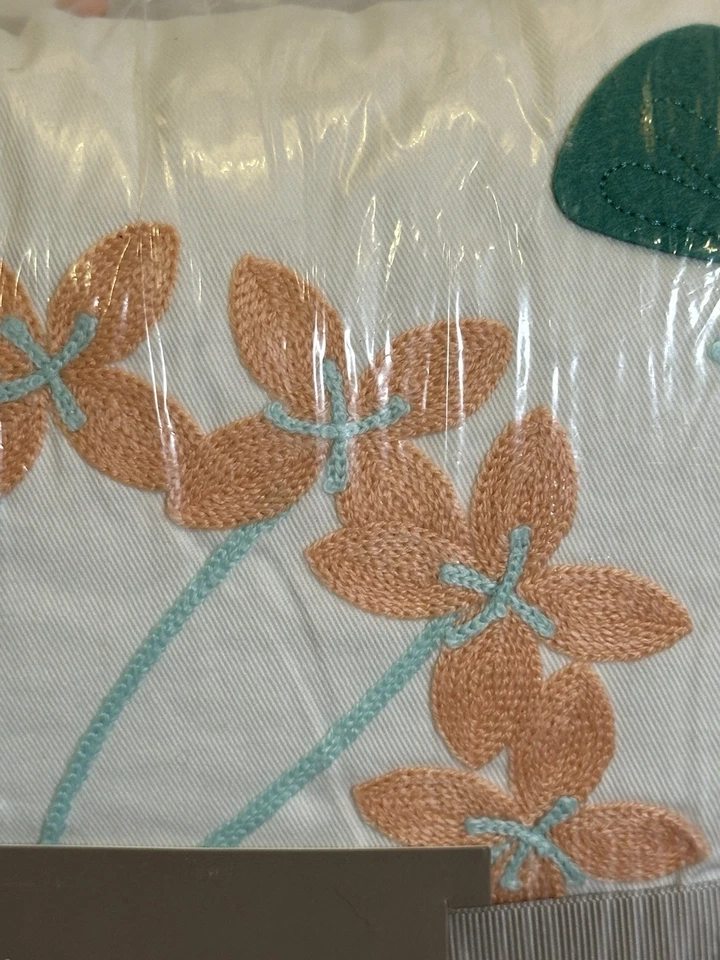 Juego de ropa de cama para cuna The Peanutshell Elephant de 3 piezas gris agua melocotón - Nuevo Foto 3 de 4