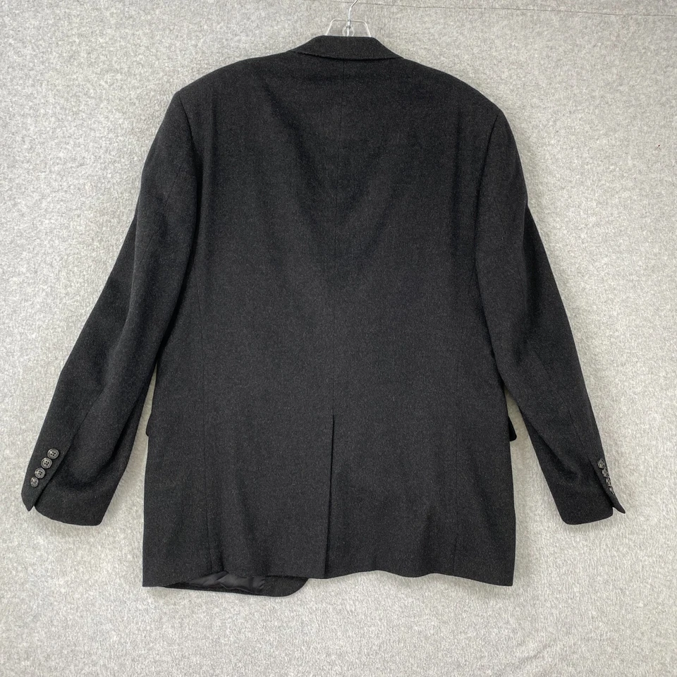 Blazer Claiborne Para Hombre 42R Gris Oscuro Lana Seda Cachemira 2 Botones Chaqueta Deportiva Foto 2 de 4