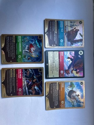 5x Disney Lorcana Promo Karten Set 11 Winterzauber DE - Biest Timon Gramma Tala