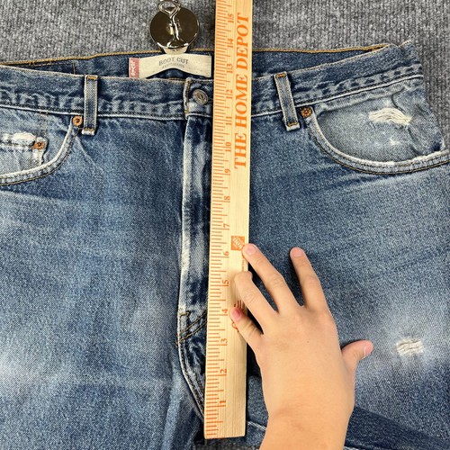 Vintage Levi's 517 Bootcut Jeans Men's Blue Denim Distressed Classic Y2K - 35X33 by Levi's, $26.99 - Photo 10