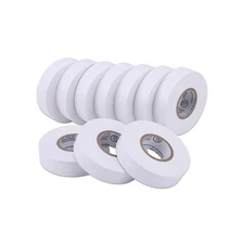 Lichamp 10-Pack White Electrical Tape Waterproof, 3/4 in x 66ft, Industrial G...