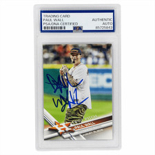 2016 Topps Trading Card Paul Wall First Pitch PSA/DNA Authentic Auto