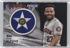 2022 Series 1 City Flag Commemorative Relics Black 59/299 Jose Altuve Patch o7m