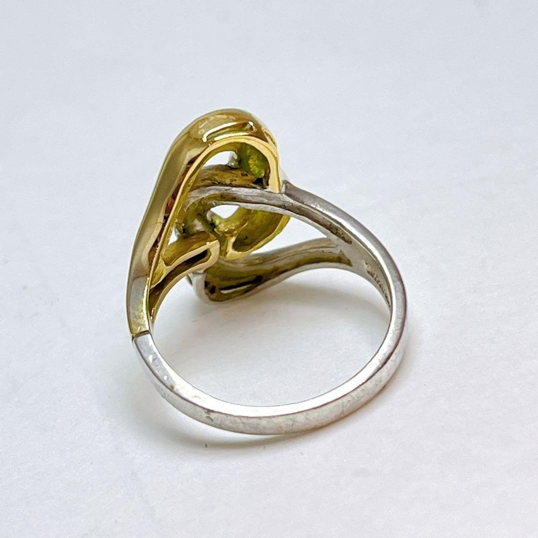 Tiffany & Co Double Heart Ring 925 750 Gold Silver Size 8