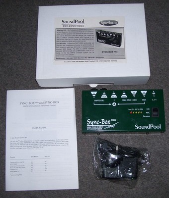 Neuer Atari Falcon 030 Computer SoundPool SMPTE EBU MIDI Zeitcode Sync-Box Pro