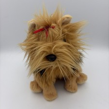 Toys R Us Yorkie Puppy Dog 9 Plush Yorkshire Terrier Sitting Stuffed Animal