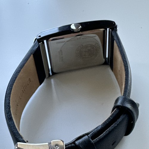Citizen Eco-Drive 180 Black Dial Black Leather Men's Watch Item No. BL6005-01E - Picture 21 of 24