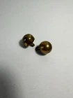 Antique Zouave Ball Button Civil War Era Aged Brass Uniform Ball Shank