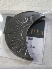 Mellilla 1.60 oz Cresent Moon Silver Art Bar by Danielle Carr