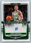 Jaden Springer 2024-25 Optic Signature Series #SS-SPR