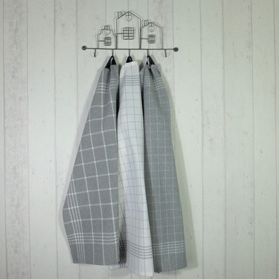 Geschirrtücher  by Wille 50x70 cm grau hellgrau  3er-Pack recycled eco friendly