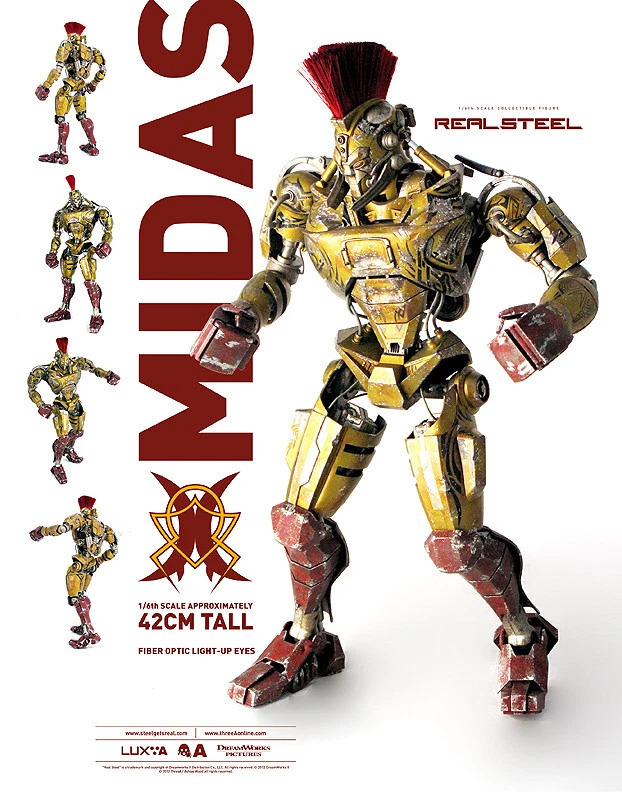 ThreeA 3A 1/6 Scale Real Steel MIDAS Figure LED Light w/Original Box