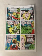 Kamandi #35 comic ART original color guide 1975 KIRBY PYRA WORLD IS A INFERNO DC