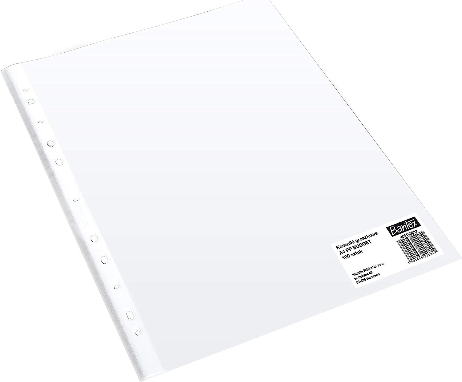 Thumbnail - Prospekthüllen A4, 100 Stück, Transparent, Bantex Budget, 400105682