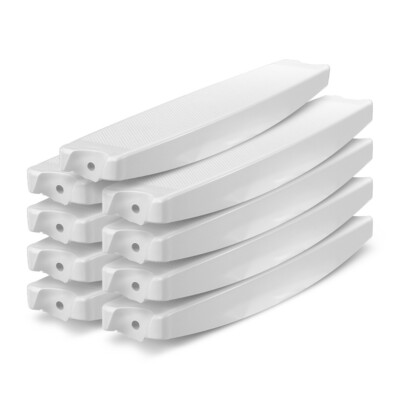9er Set Ersatzstufe + Schrauben für Aufstellleiter 43mm Holm Kunststoff ASTRAL