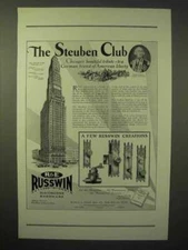 1929 Russwin Hardware Ad - The Steuben Club, Chicago