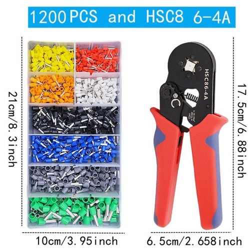 400-2120Pcs Tubular Crimp Terminals Electrical Cord End Connector Crimping Plier - Picture 18 of 24