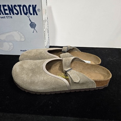 NEW! Birkenstock Suede Leather ASCOT Shoes Color: Taupe; Size: EU42 / L11 / M9 - Picture 3 of 11