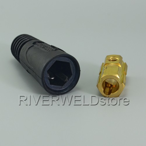 Junta de cable de soldadura conector rápido hembra estilo DINSE 200-300A 35-50 SQ-MM 2 piezas - Imagen 7 de 7