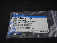 NATIONAL Plastic 8mm Autosampler Vial Septa Blue PTFE/White Silicone C4013-32