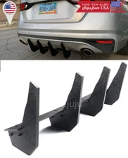 Rear Bumper Diffuser Valence Blade Shark Fin Extension For 19-up Nissan Altima
