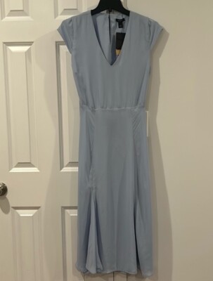 grey blue cut out midi dress Blue Sleeveless Side Cutout Midi Dress Small