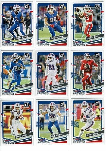 2023 Panini Donruss Football Buffalo Bills Team Set (13) Base Cards +++++ - Picture 3 of 4