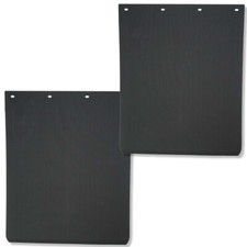 Mud Flaps Ribbed Anti Spray 24 X 30 Poly Rubber Stiff 7mm Thick Pair