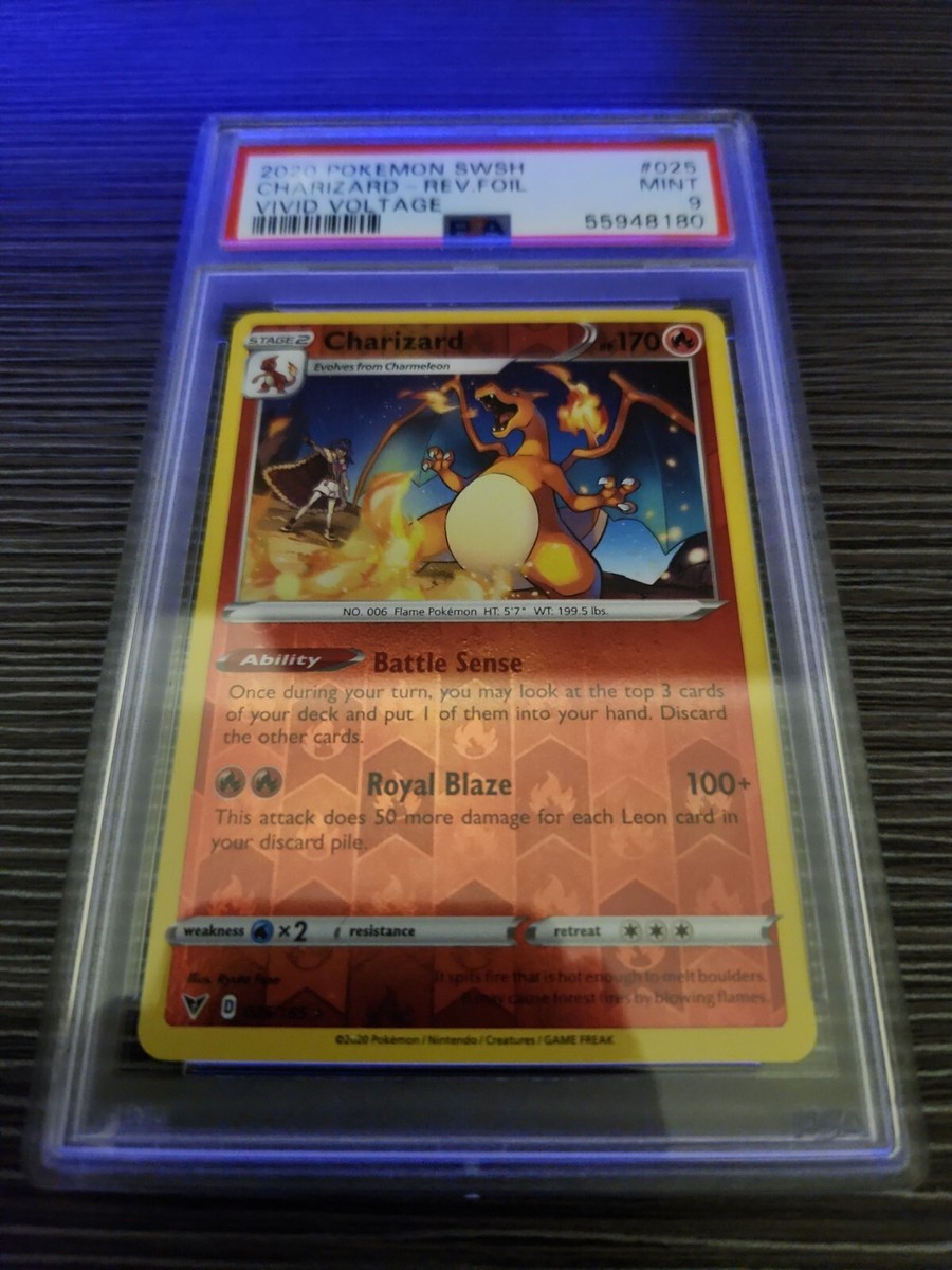 2020 Pokemon Vivid Voltage Charizard Reverse Foil Holo #25