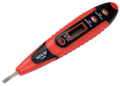 Spannungsprüfer Phasenprüfer Stromprüfer LED LCD Digital AC/DC12-250 V Stift