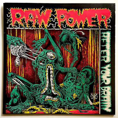 Vtg 1986 RAW POWER Album AFTER YOUR BRAIN Record 1ST PRESSING