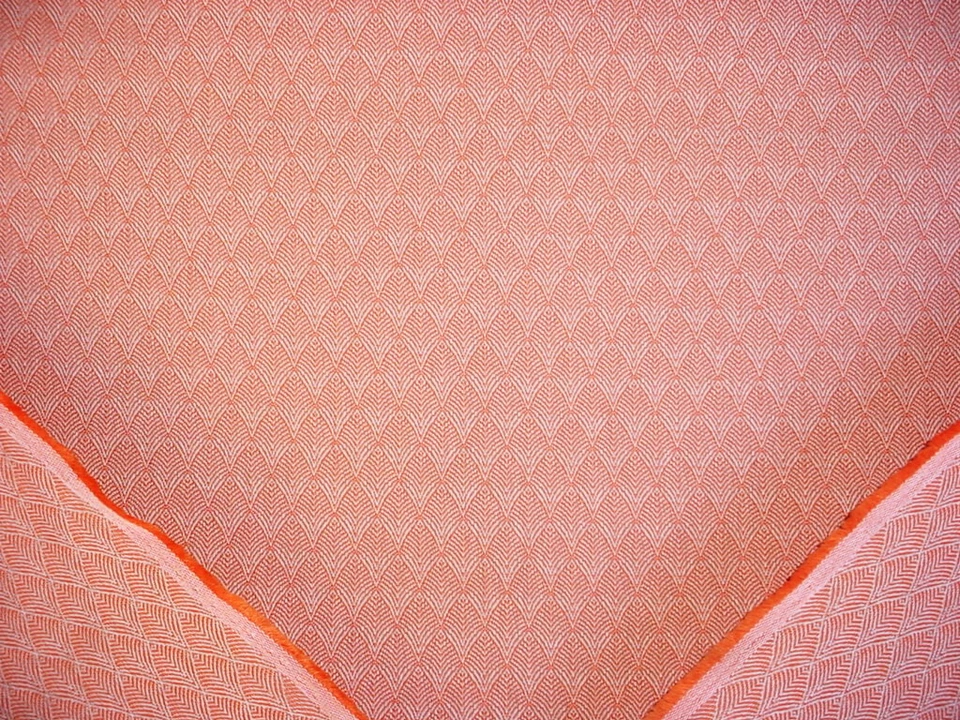 Tela de tapicería para cortinas de lino Chevron naranja Vogue Casamance 38320439 4-1/2 años Foto 3 de 4