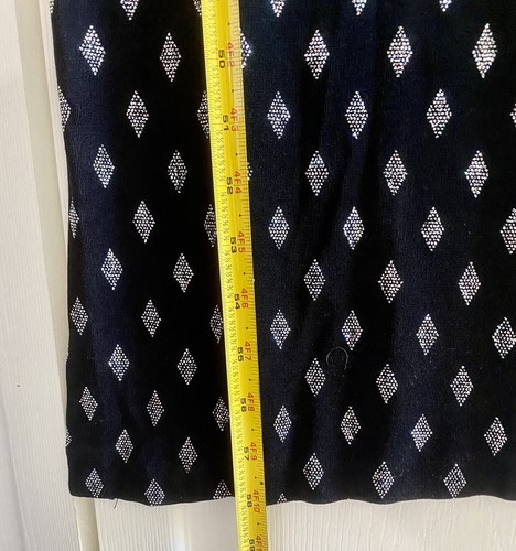Vintage 1990s Cache Maxi Dress 8 Slinky Open Back Black Silver Glitter Diamonds - Picture 8 of 11