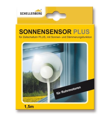 Schellenberg Sonnen-/Dämmerungssensor für Rollladen-Timer Art. 25572 Länge 1,5m