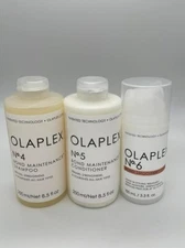 Olaplex No 4, 5, & 6- Shampoo, Conditioner & Bond Smoother Combo