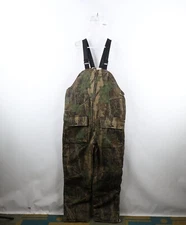 Vintage 90s Mens Large Reversible Snow Trebark Camouflage Insulated Overalls USA