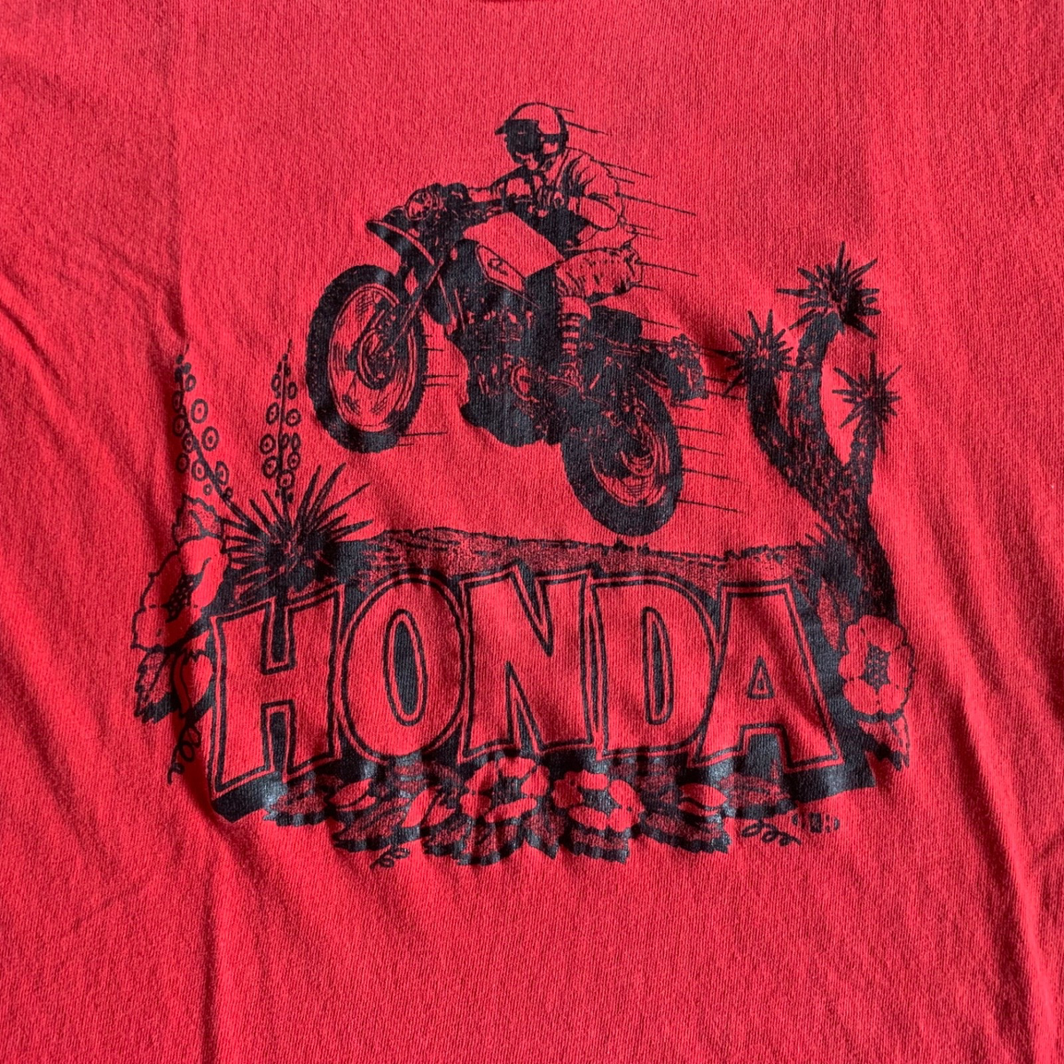 VINTAGE 70s HONDA MOTORCYCLES LOUISVILLE KY DEALER T-SHIRT SZ M