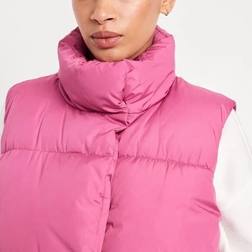 Old Navy Quilted Puffer Vest in Lotus Flower Size XL Petite ~ NEW - Picture 3 of 7