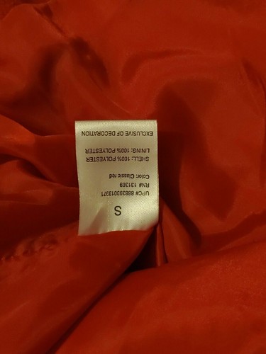 Rampage Womans Small Classic Red Pea Coat Gorgeous Double Breasted Buttons NEW - Picture 4 of 4