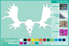 MOOSE SKULL cut vinyl decal #1 car truck window sticker Moose Hunting
